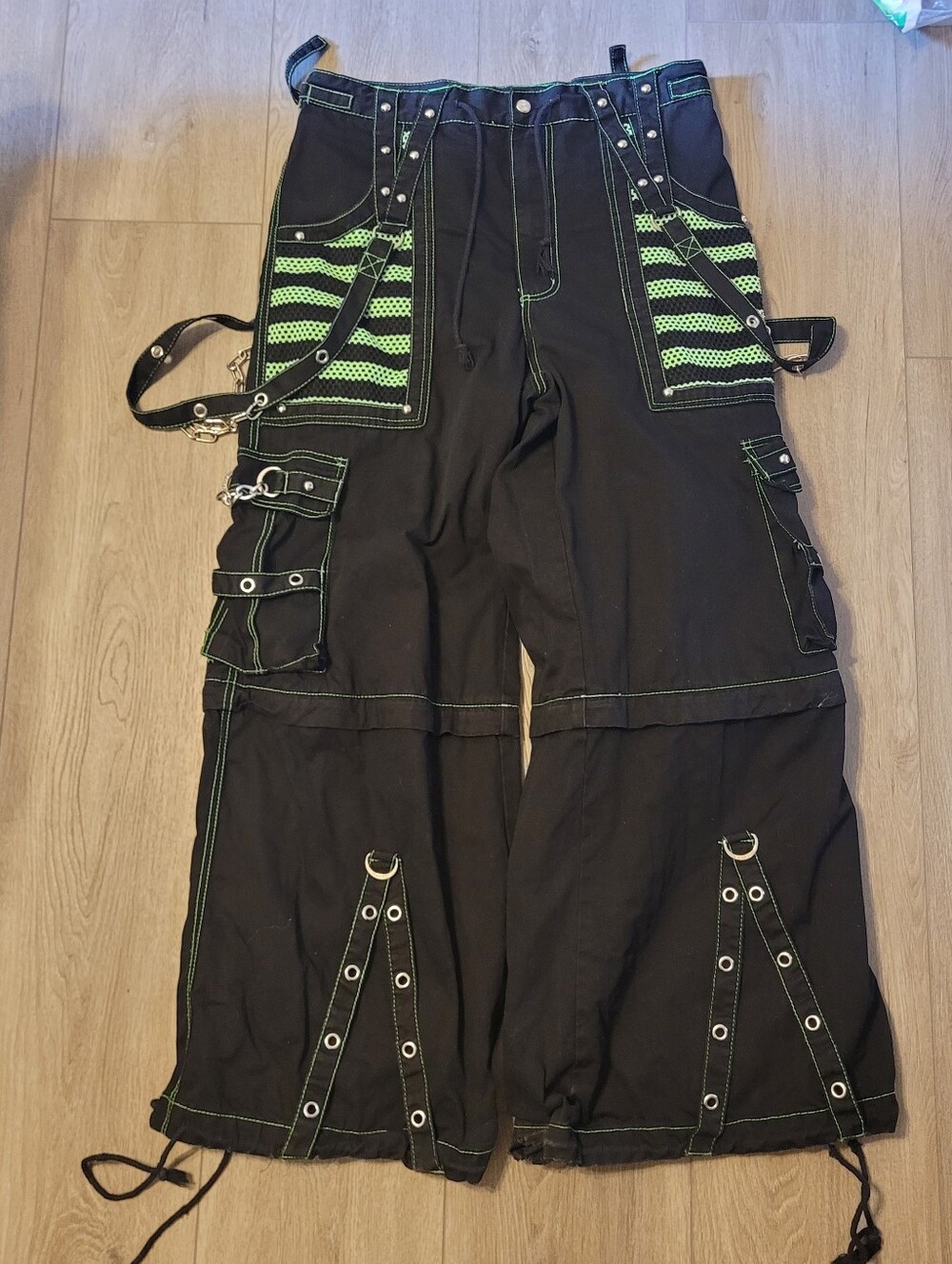 Tripp Darkstreet NYC Armageddon II / Electro Bondage Pants (Black/Green)